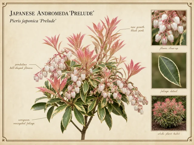 Japanese Andromeda ‘Prelude’ (Pieris japonica ‘Prelude’)