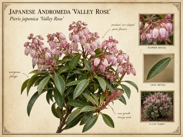Japanese Andromeda ‘Valley Rose’ (Pieris japonica ‘Valley Rose’)