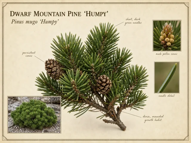 Dwarf Mountain Pine ‘Humpy’ (Pinus mugo ‘Humpy’)