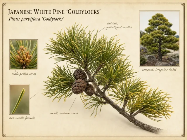 Japanese White Pine 'Goldylocks'