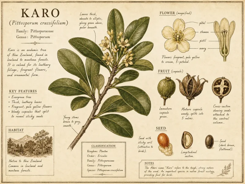 Karo (Pittosporum crassifolium)