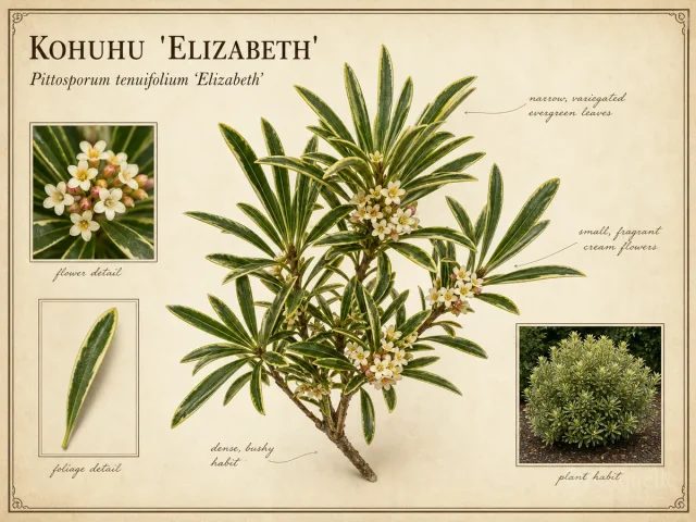 Kohuhu ‘Elizabeth’ (Pittosporum tenuifolium ‘Elizabeth’)