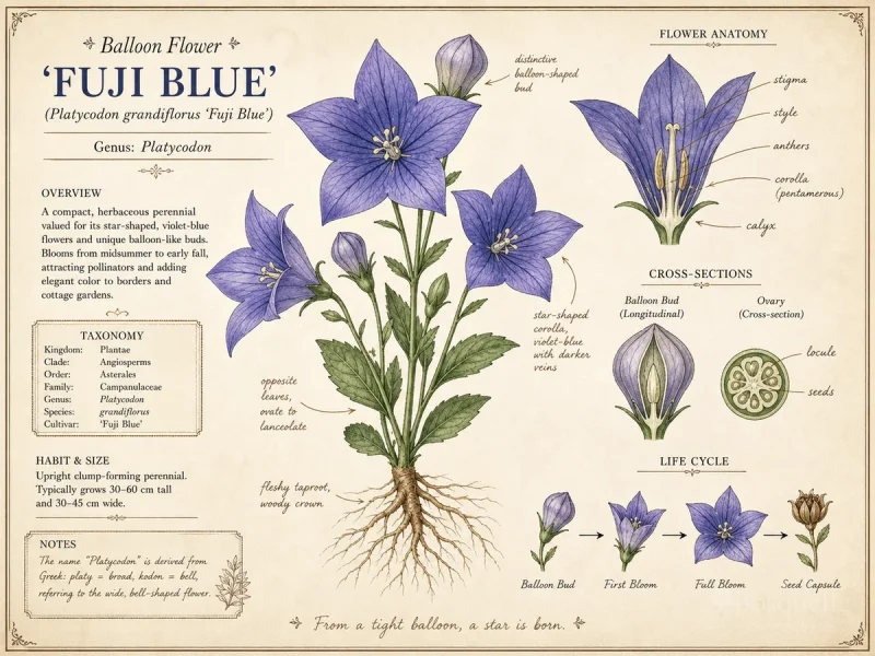 Balloon Flower 'Fuji Blue'