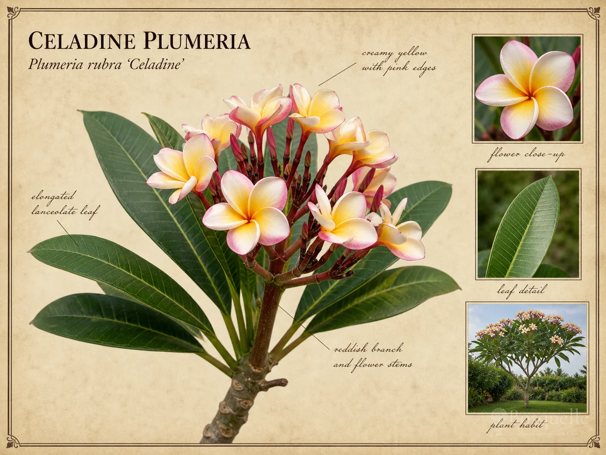 Celadine Plumeria (Plumeria rubra ‘Celadine’)