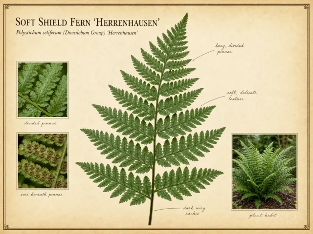Soft Shield Fern 'Herrenhausen'