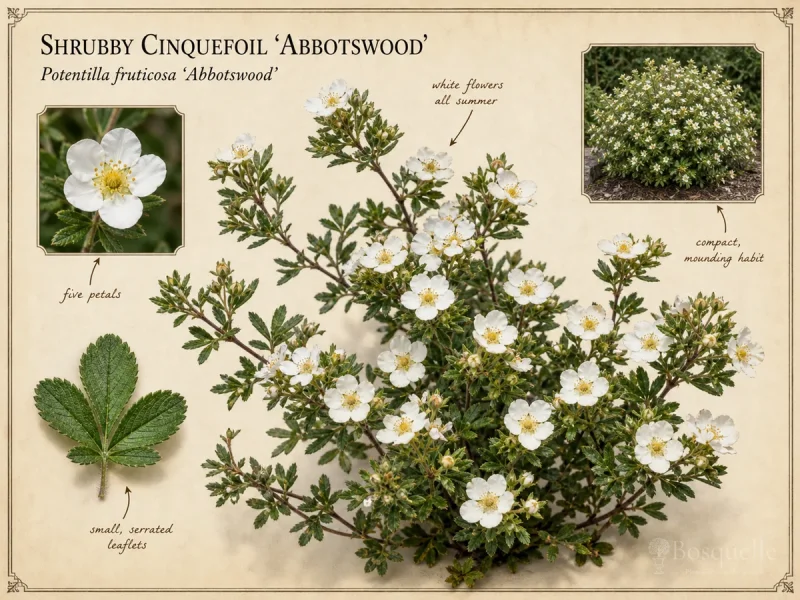 Shrubby Cinquefoil 'Abbotswood' — Give it full sun and well-drained soil