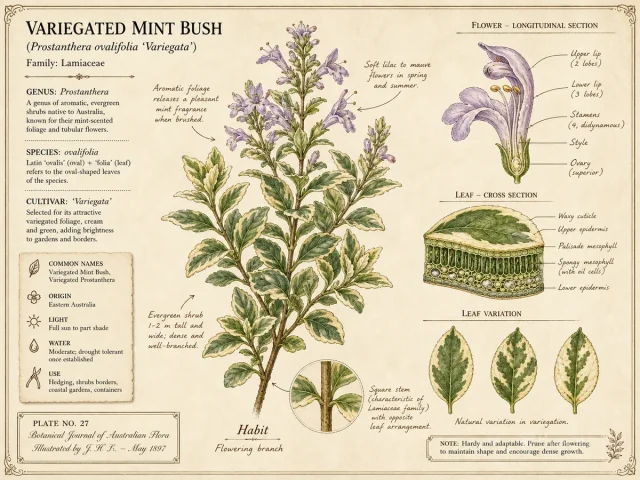 Variegated Mint Bush