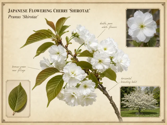Japanese Flowering Cherry 'Shirotae'