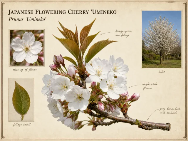 Japanese Flowering Cherry ‘Umineko’ (Prunus ‘Umineko’)