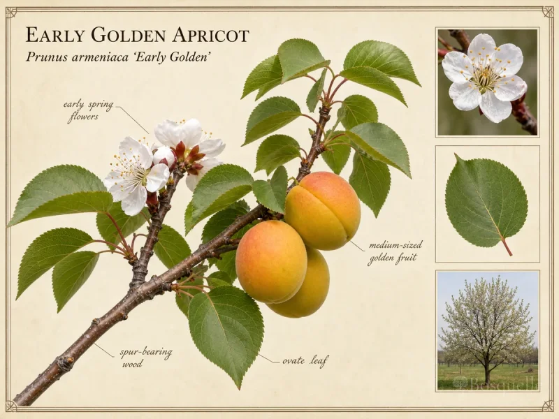 Early Golden Apricot (Prunus armeniaca ‘Early Golden’)