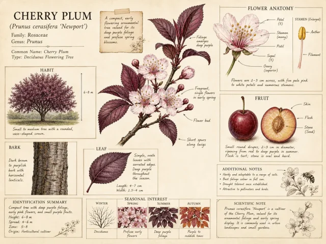 Cherry Plum (Prunus cerasifera ‘Newport’)