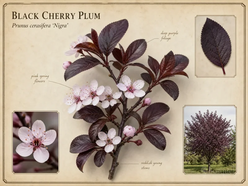 Black Cherry Plum (Prunus cerasifera ‘Nigra’)