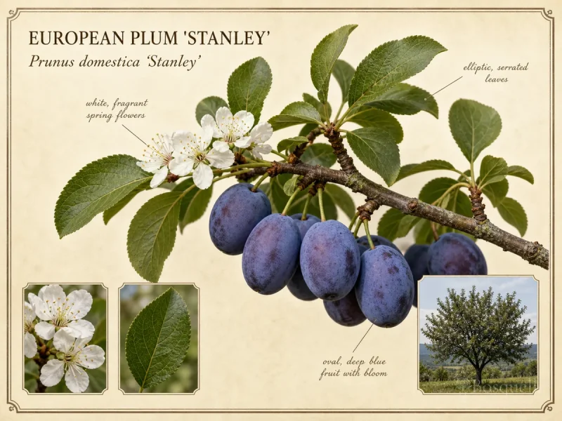 European Plum ‘Stanley’ (Prunus domestica ‘Stanley’)