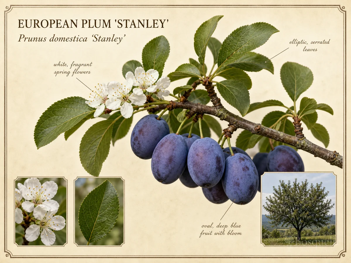 European Plum 'Stanley' — Plum and apricot pruning