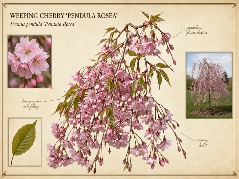 Weeping Cherry ‘Pendula Rosea’ (Prunus pendula ‘Pendula Rosea’)