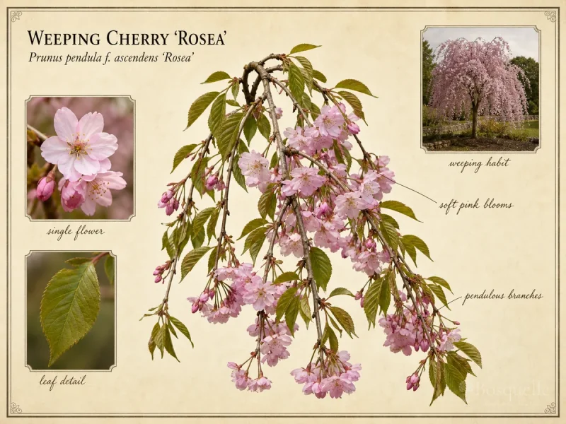 Weeping Cherry ‘Rosea’ (Prunus pendula f. ascendens ‘Rosea’)