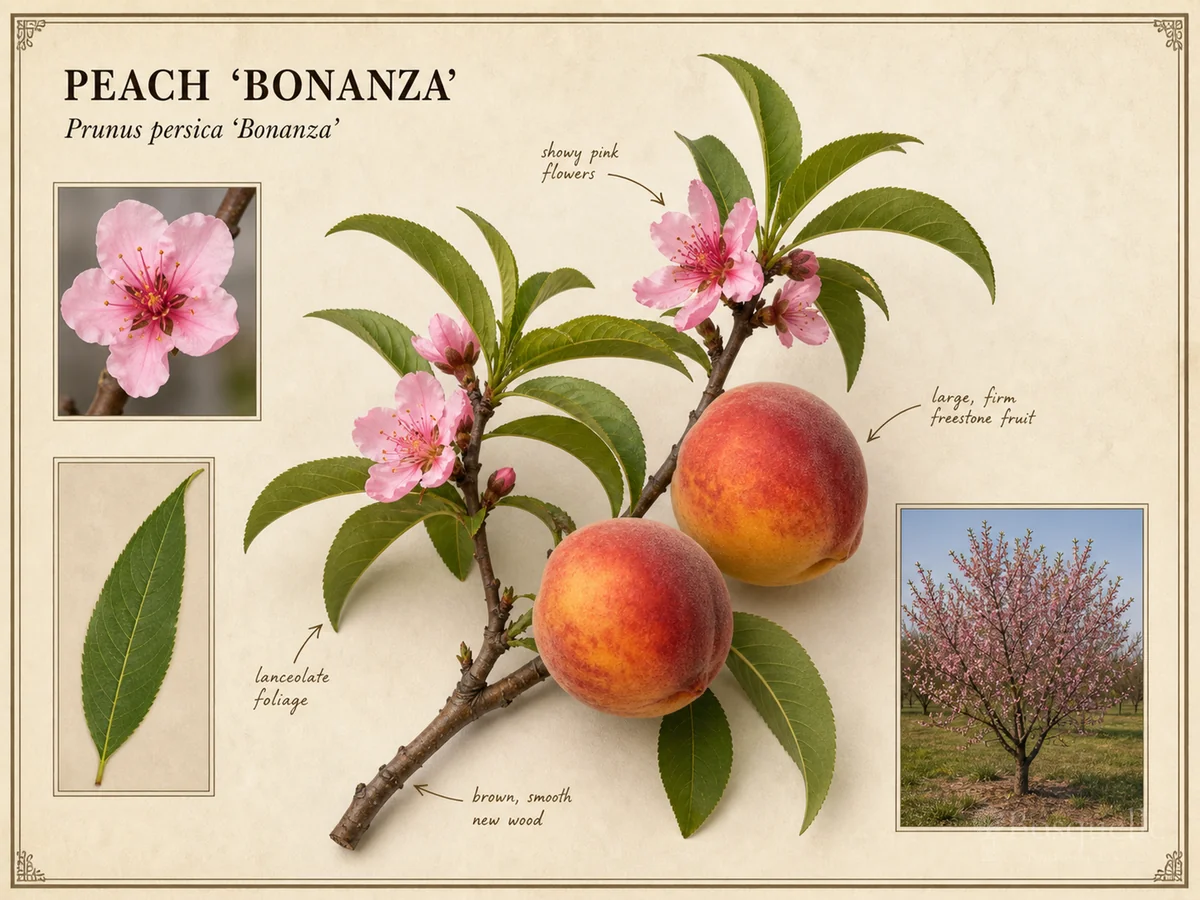 Peach ‘Bonanza’ (Prunus persica ‘Bonanza’)