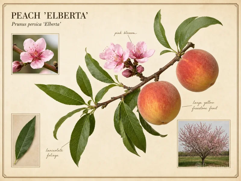 Peach ‘Elberta’ (Prunus persica ‘Elberta’)