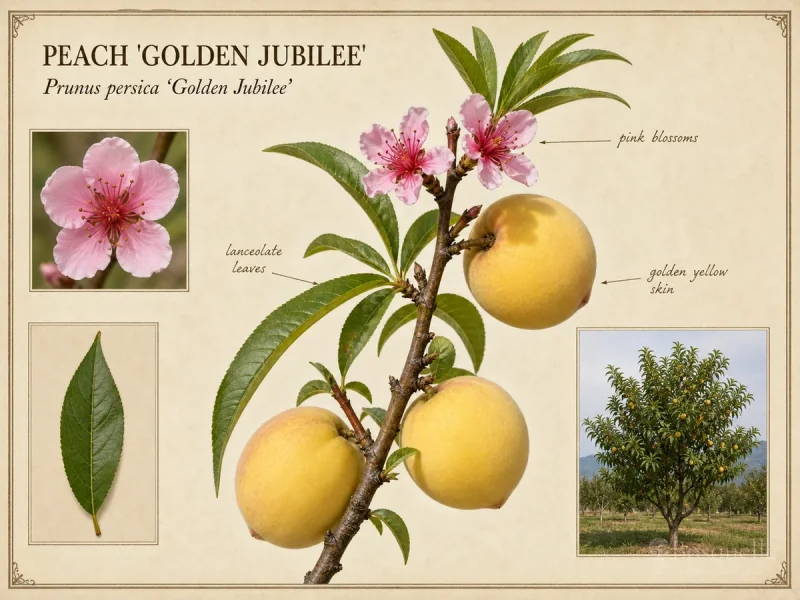 Peach ‘Golden Jubilee’ (Prunus persica ‘Golden Jubilee’)