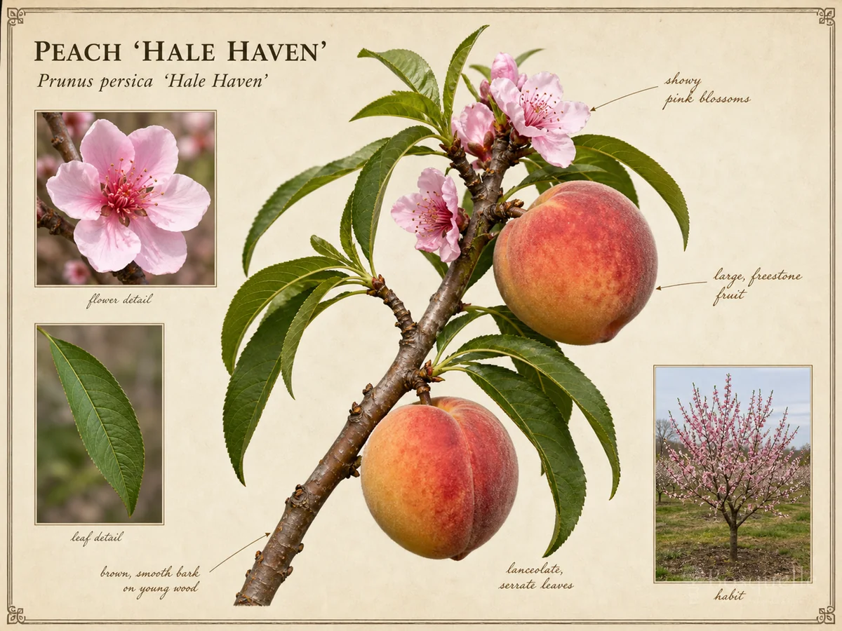 Peach ‘Hale Haven’ (Prunus persica ‘Hale Haven’)