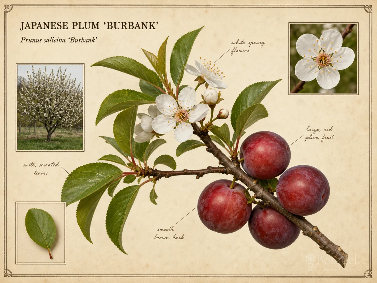 Japanese Plum ‘Burbank’ (Prunus salicina ‘Burbank’)