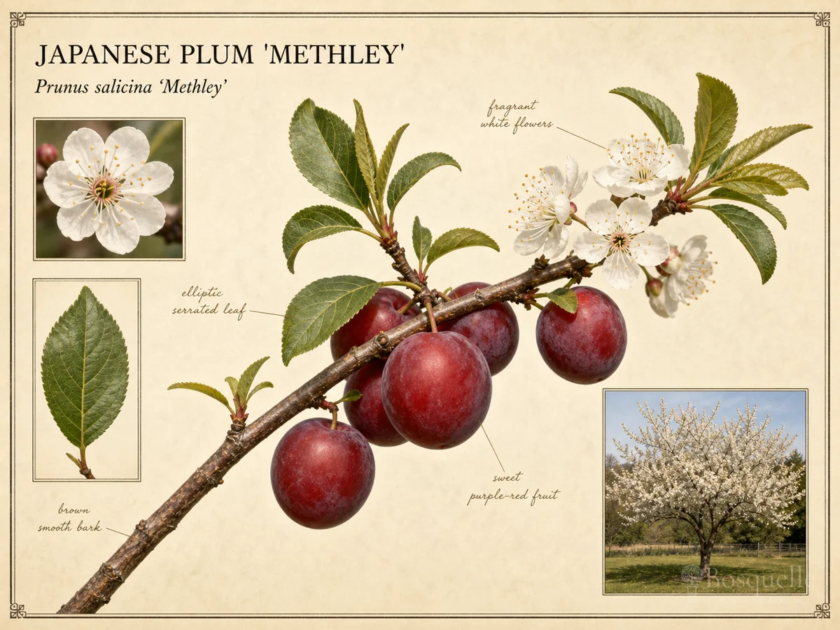 Japanese Plum ‘Methley’ (Prunus salicina ‘Methley’)