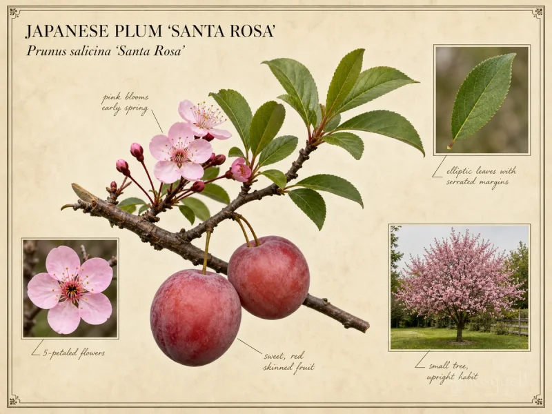 Japanese Plum ‘Santa Rosa’ (Prunus salicina ‘Santa Rosa’)