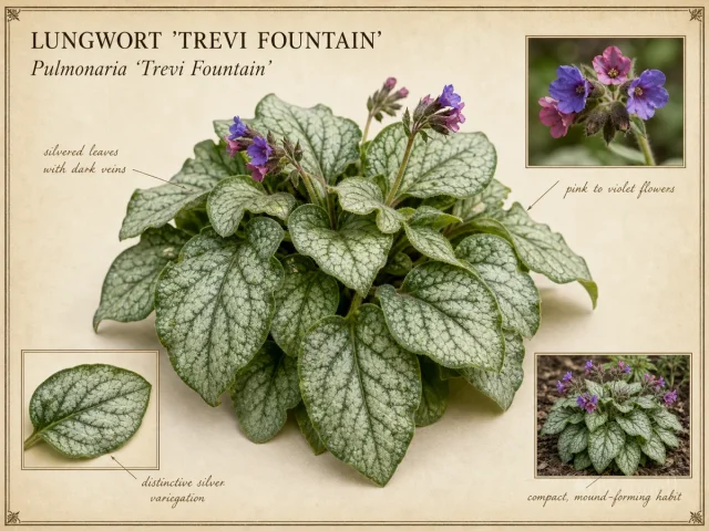 Lungwort ‘Trevi Fountain’ (Pulmonaria ‘Trevi Fountain’)