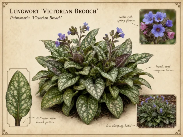 Lungwort 'Victorian Brooch'
