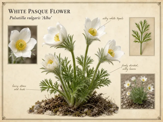 White Pasque Flower
