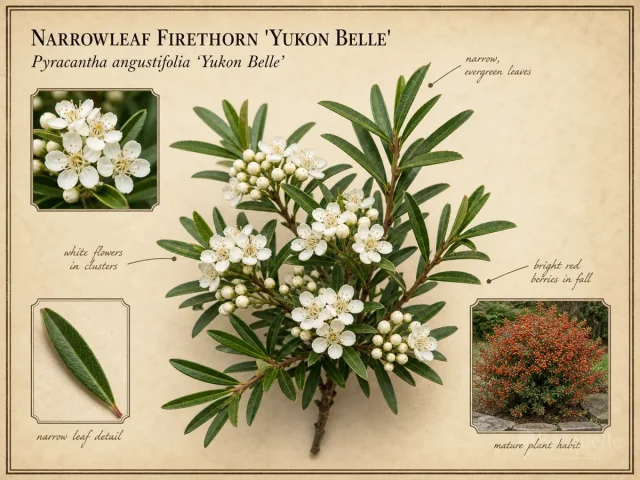Narrowleaf Firethorn 'Yukon Belle'