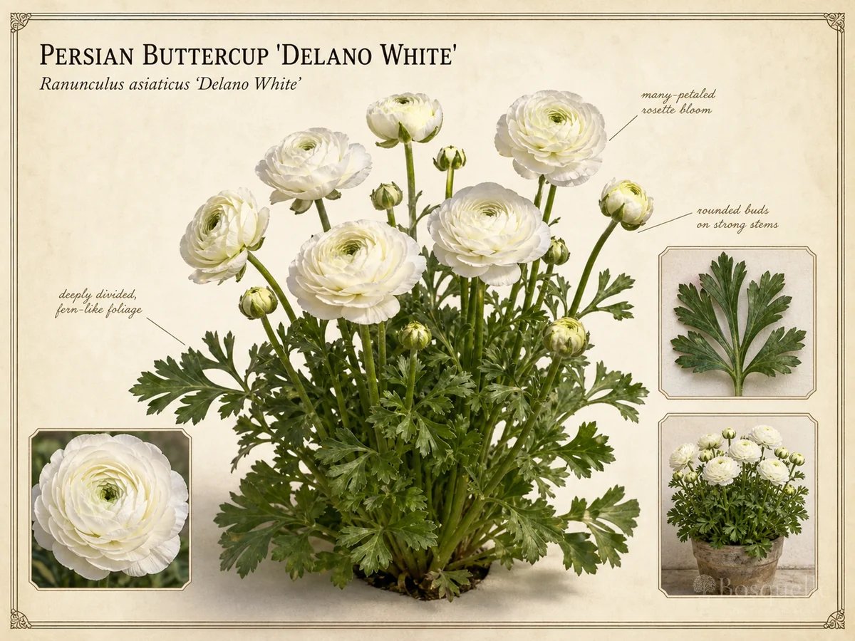 Persian Buttercup 'Delano White'