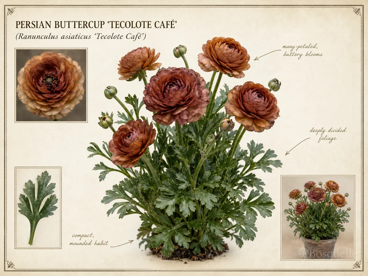 Persian Buttercup 'Tecolote Café'