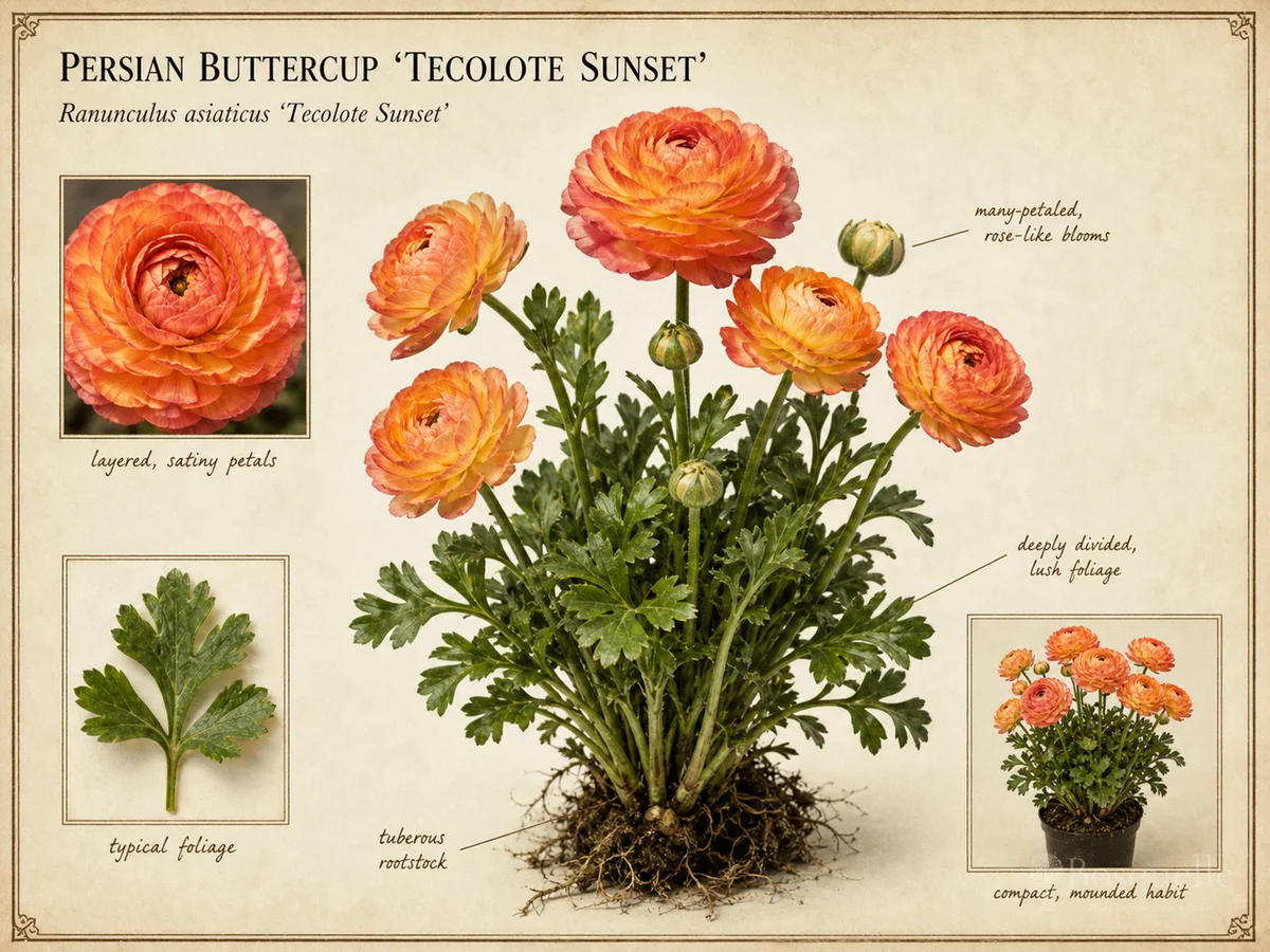 Persian Buttercup 'Tecolote Sunset'