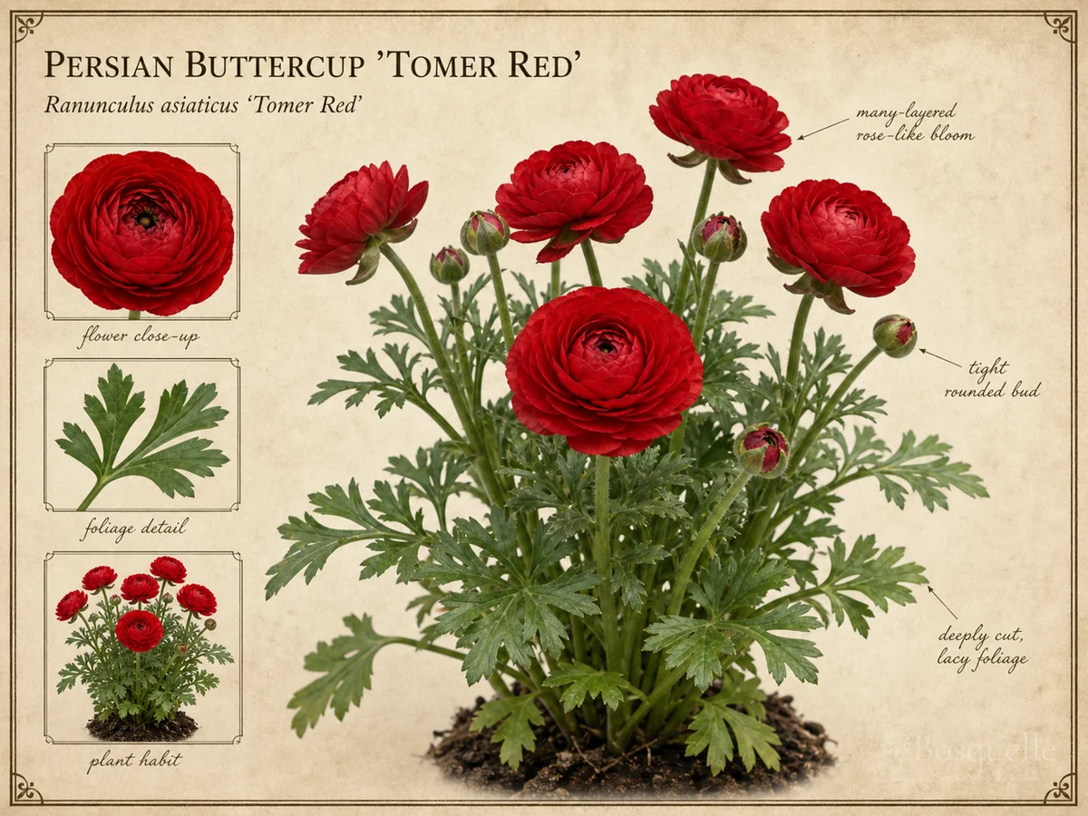 Persian Buttercup 'Tomer Red'
