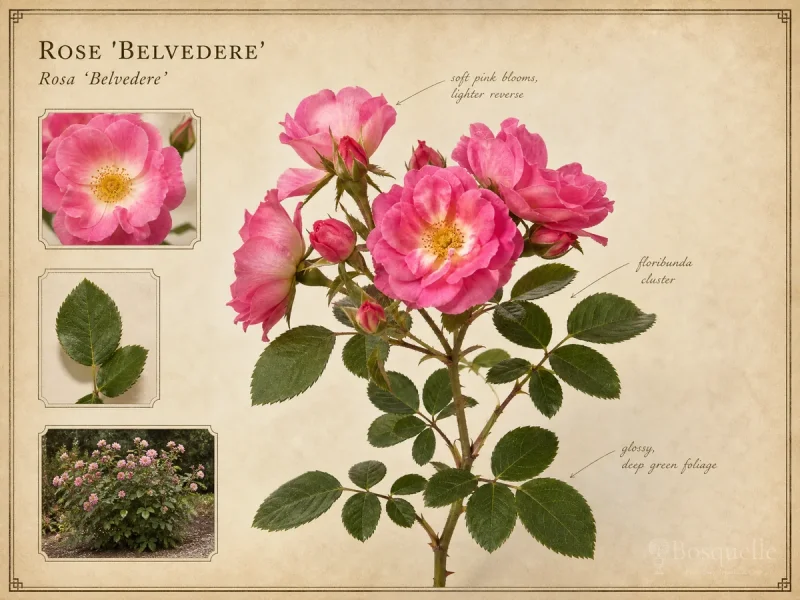 Rose ‘Belvedere’ (Rosa ‘Belvedere’)
