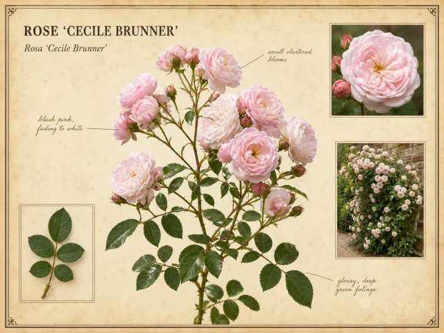 Rose ‘Cecile Brunner’ (Rosa ‘Cecile Brunner’)