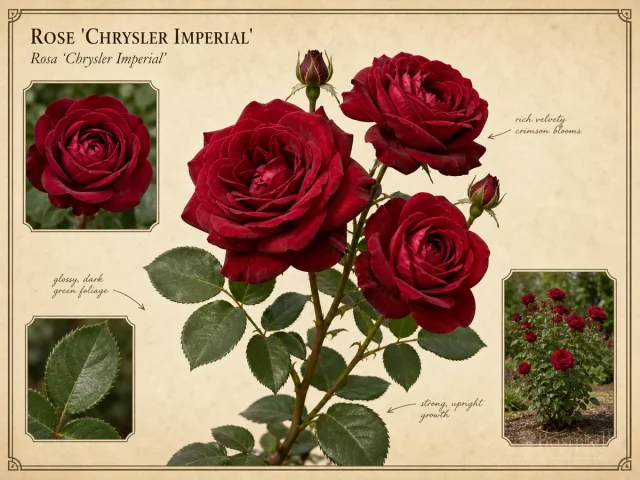 Rose ‘Chrysler Imperial’ (Rosa ‘Chrysler Imperial’)