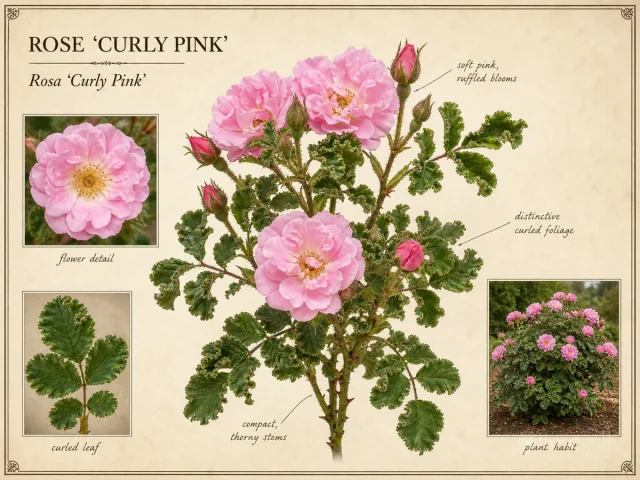 Rose 'Curly Pink'