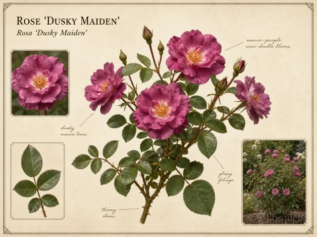 Rose 'Dusky Maiden'