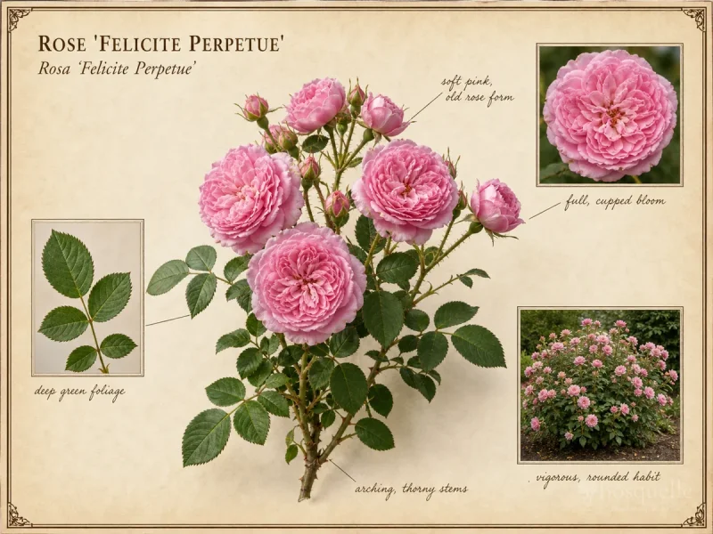Rose ‘Felicite Perpetue’ (Rosa ‘Felicite Perpetue’)