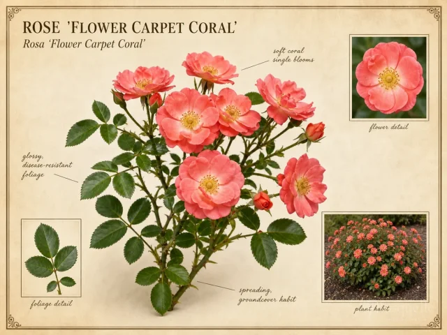 Rose 'Flower Carpet Coral'