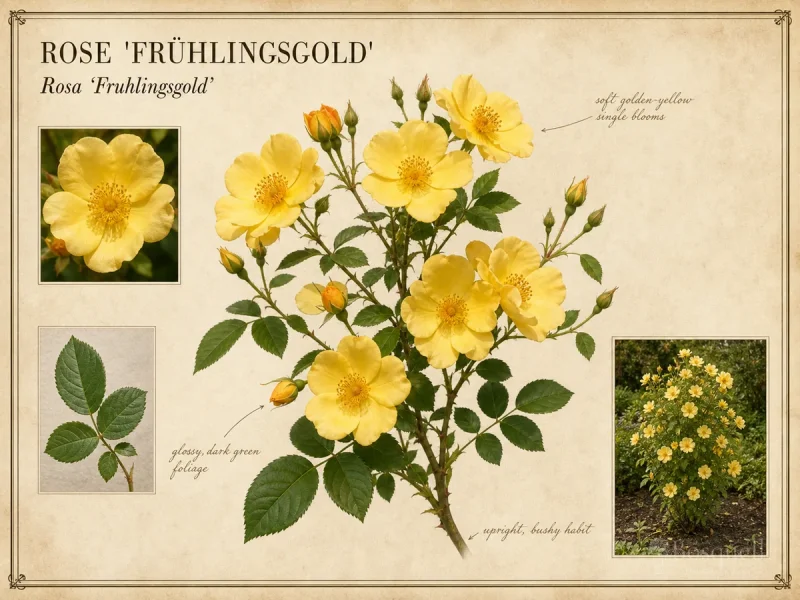 Rose ‘Frühlingsgold’ (Rosa ‘Fruhlingsgold’)