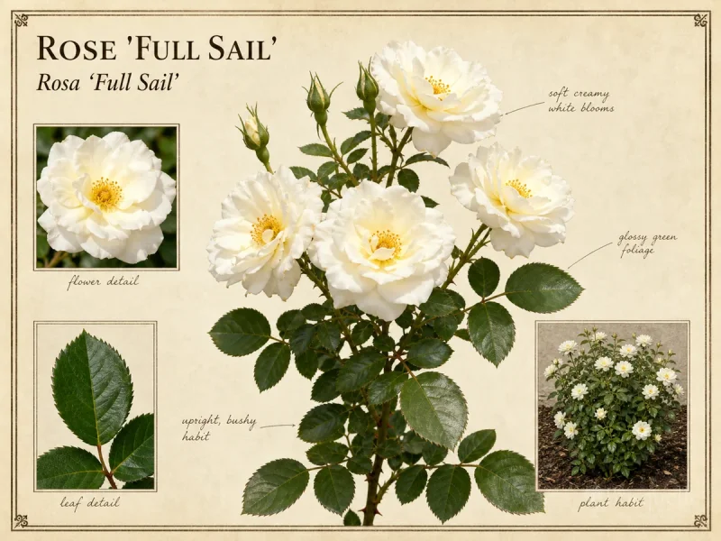 Rose ‘Full Sail’ (Rosa ‘Full Sail’)