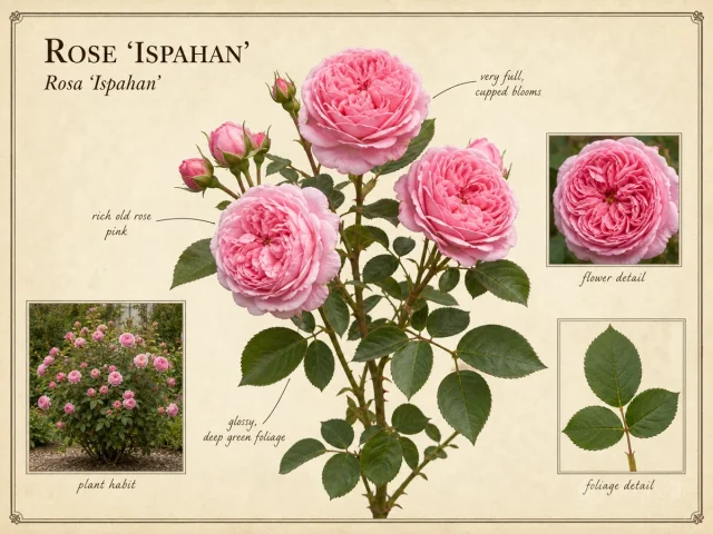 Rose 'Ispahan'