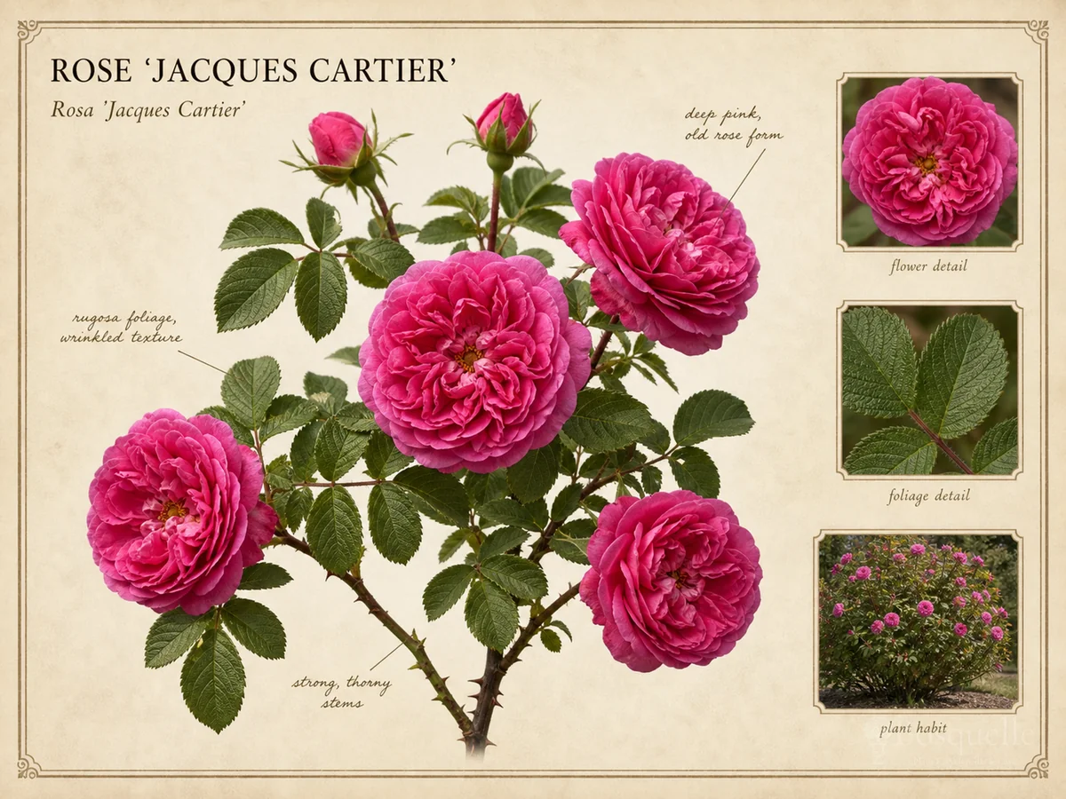 Rose ‘Jacques Cartier’ (Rosa ‘Jacques Cartier’)
