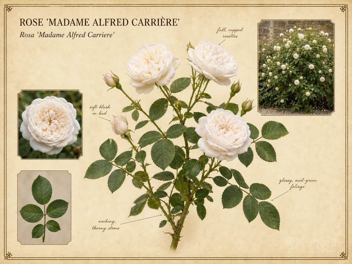 Rose ‘Madame Alfred Carrière’ (Rosa ‘Madame Alfred Carriere’)