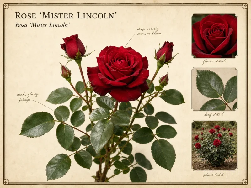 Rose ‘Mister Lincoln’ (Rosa ‘Mister Lincoln’)