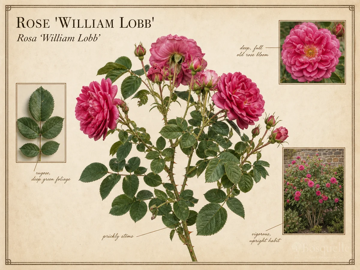 Rose ‘William Lobb’ (Rosa ‘William Lobb’)