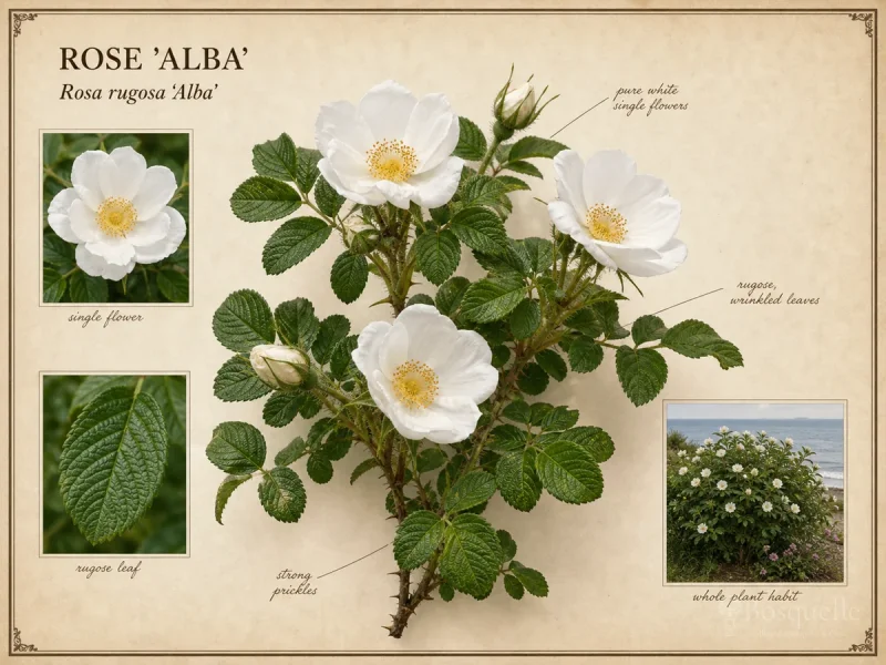 Rose ‘Alba’ (Rosa rugosa ‘Alba’)